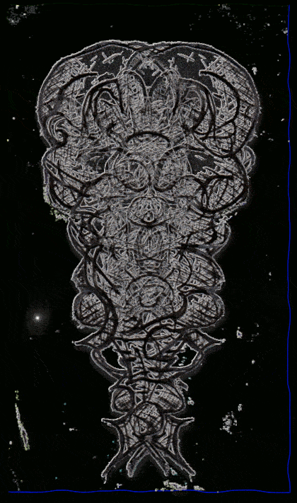 ink scketch abstract fine art mixed media drawing